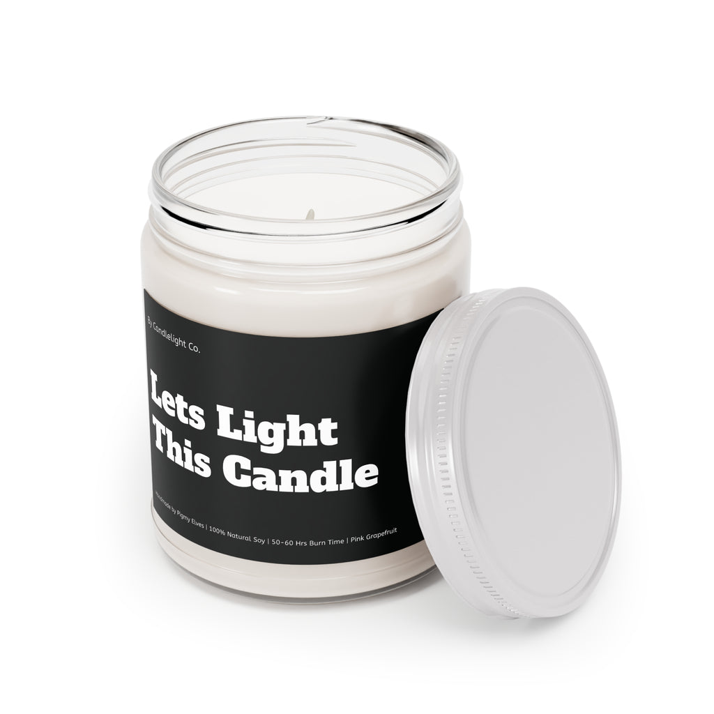 Lets Light This Candle Funny Humor 100% Soy Scented Candles, 9oz, Multiple Scents Available