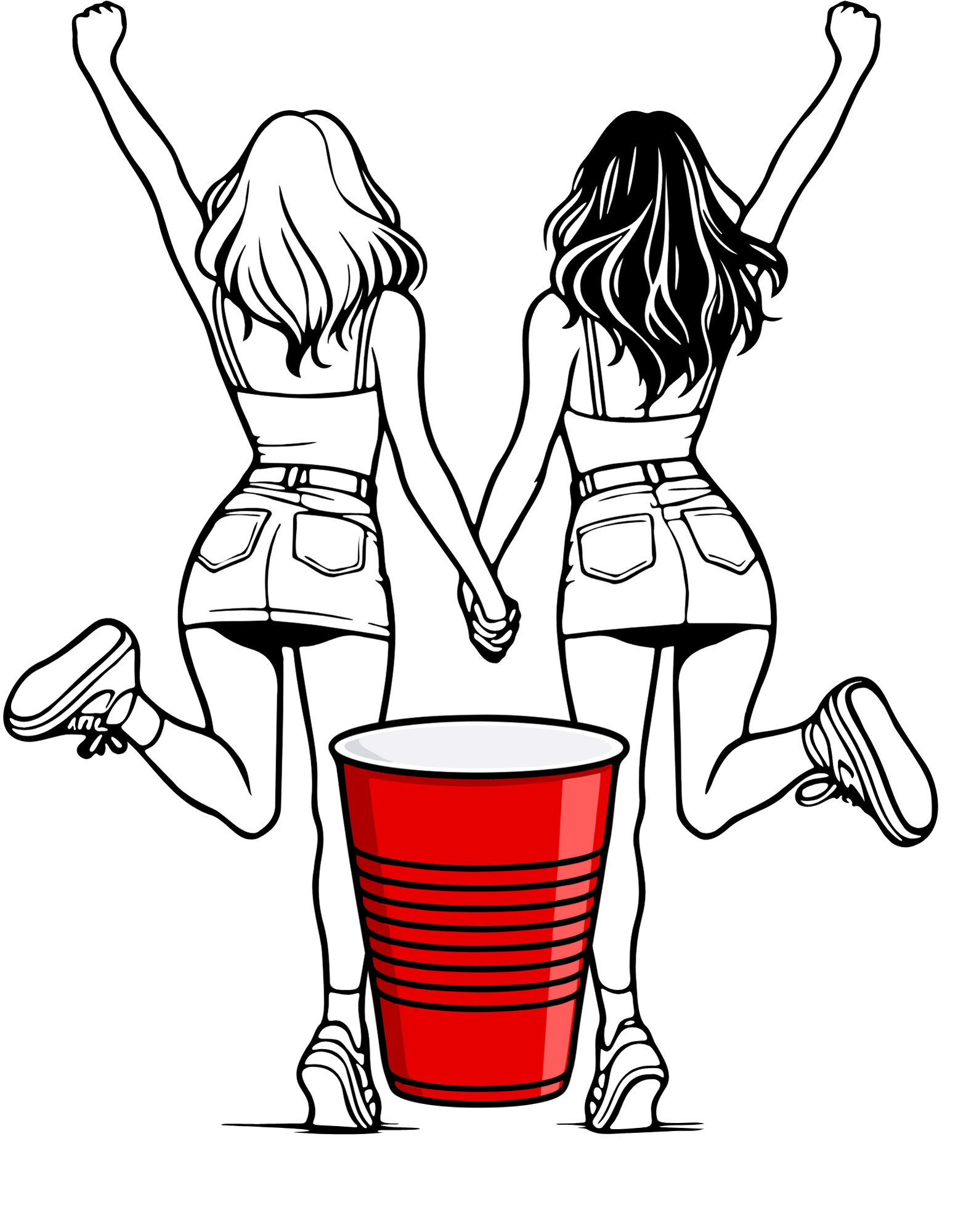 Two Girls One Red Solo Cup
