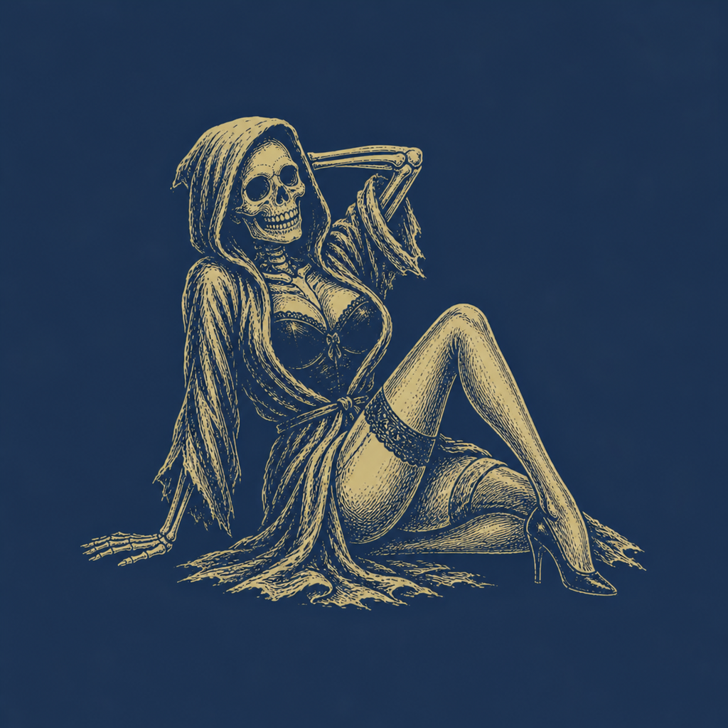 Grim Reaper Pin-Up Tee