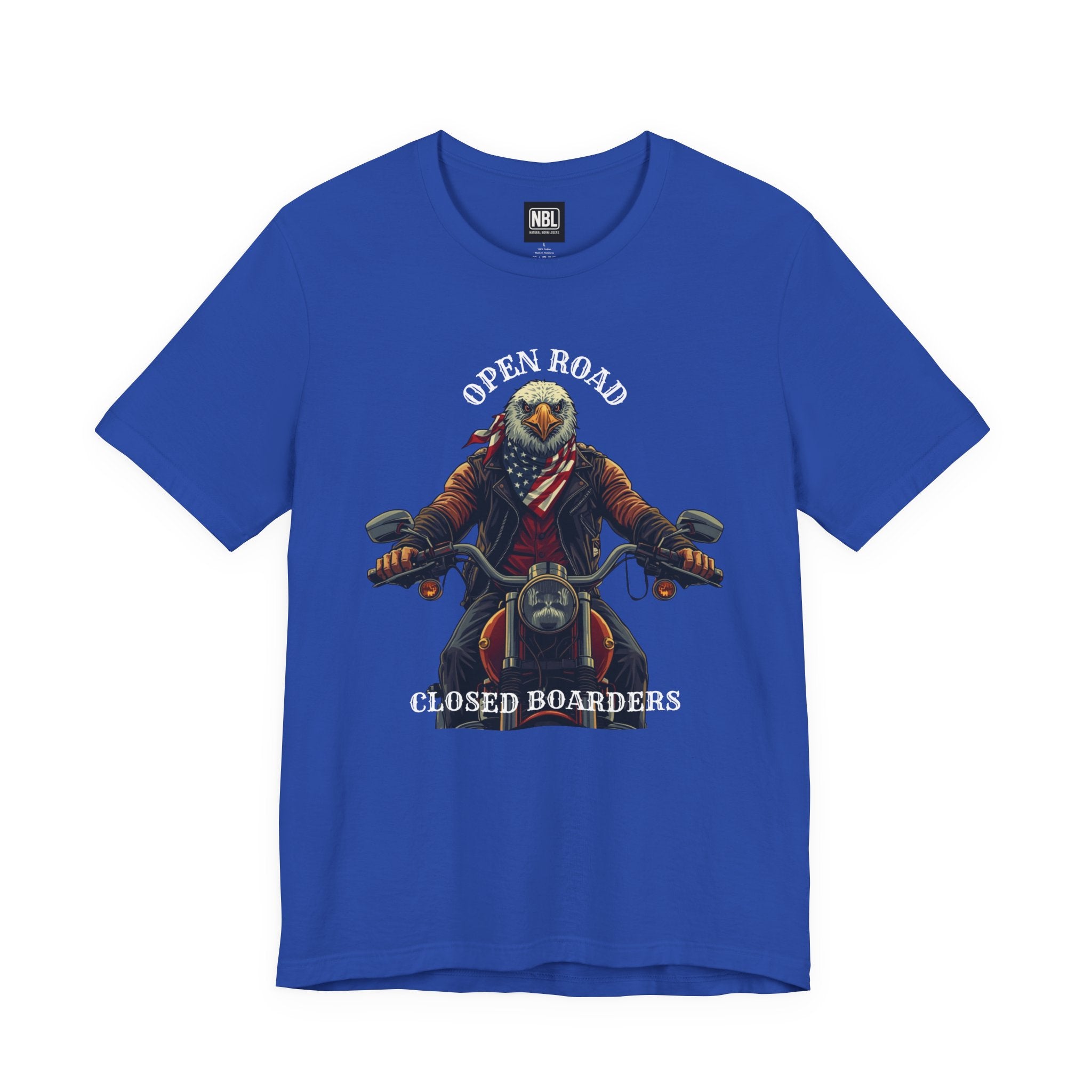 Open Road Closed Boarders Biker T-Shirt